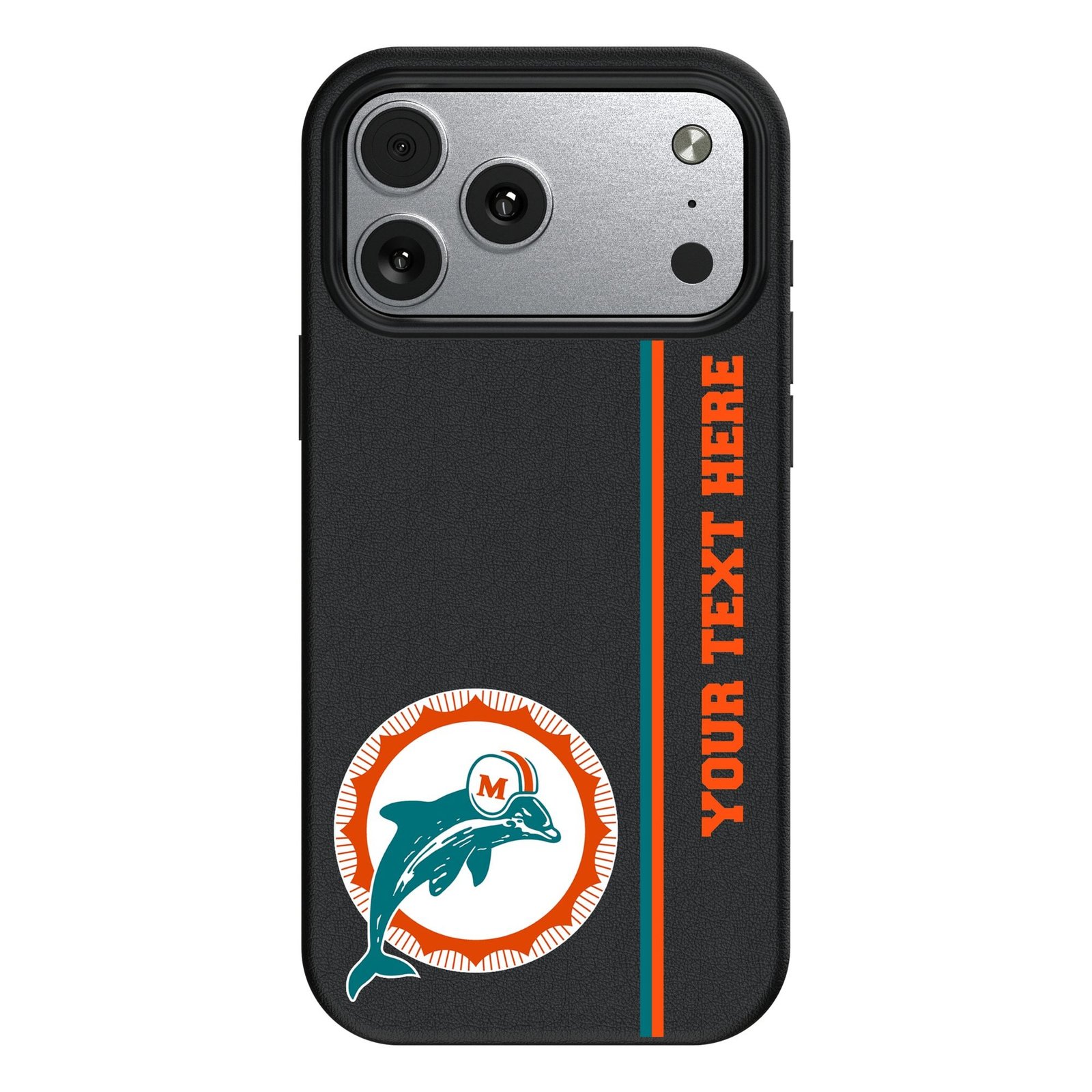Keyscaper Miami Dolphins Personalized iPhone Magnetic Bump Case