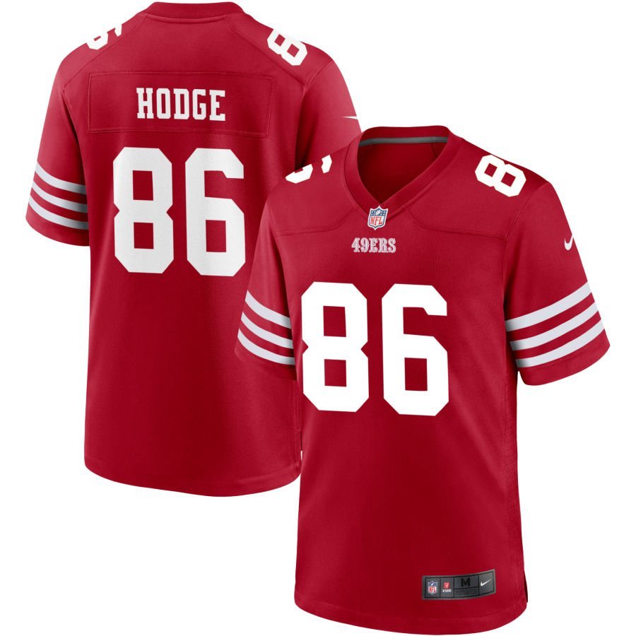 KhaDarel Hodge Men’s Nike Scarlet San Francisco 49ers Custom Jersey