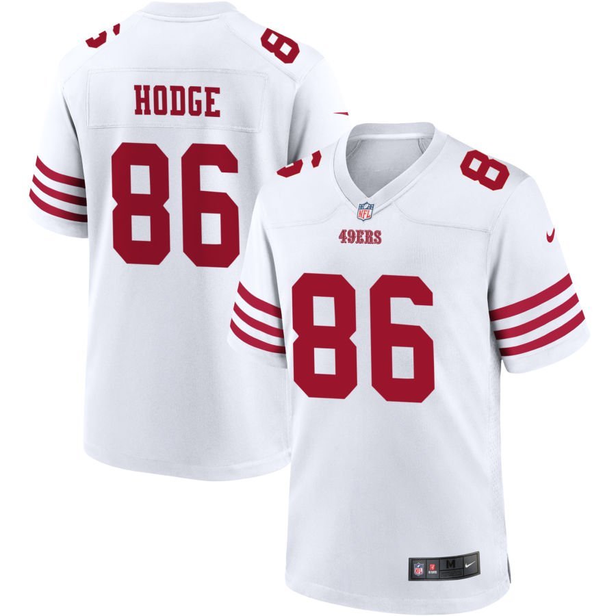 KhaDarel Hodge Men’s Nike White San Francisco 49ers Game Custom Player Jersey