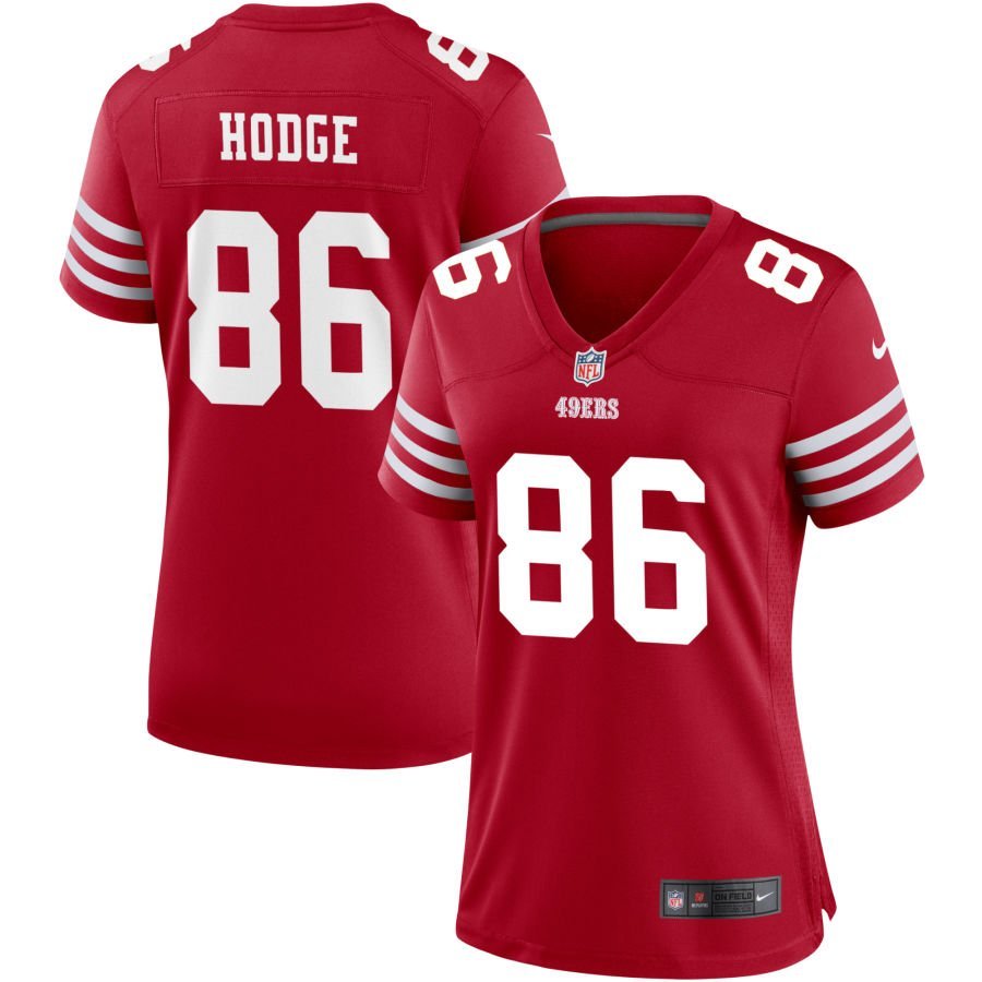 KhaDarel Hodge Women’s Nike Scarlet San Francisco 49ers Game Custom Jersey