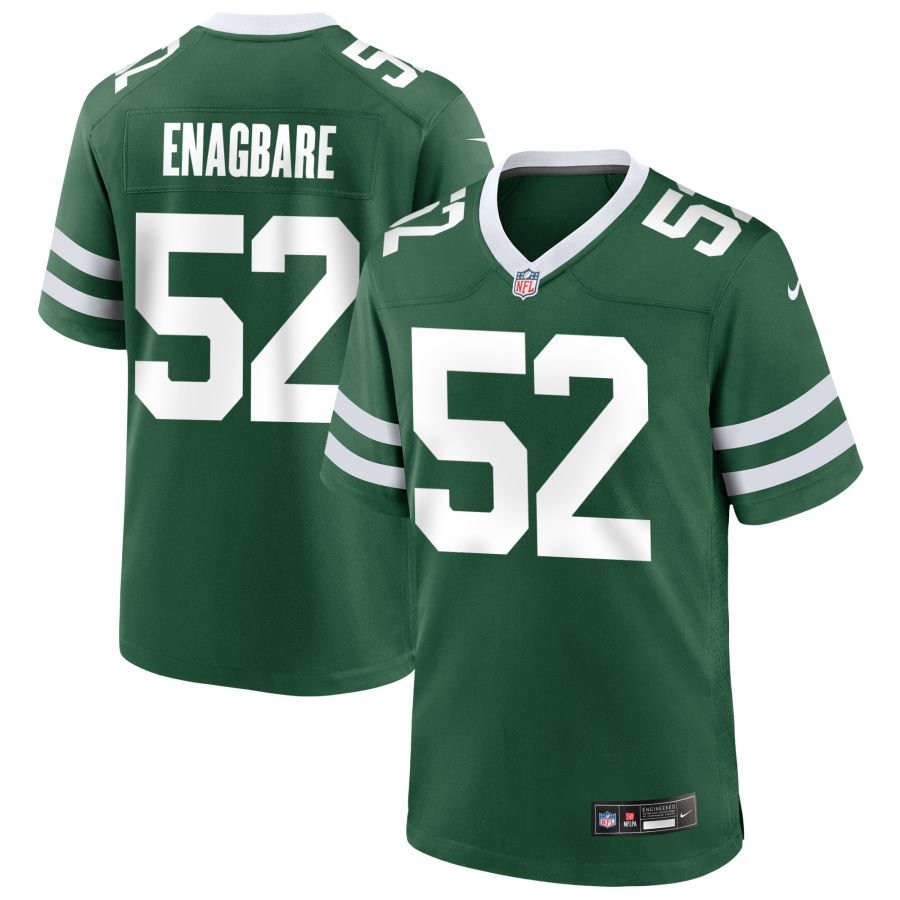Kingsley Enagbare Men’s Nike Legacy Green New York Jets Custom Game Jersey