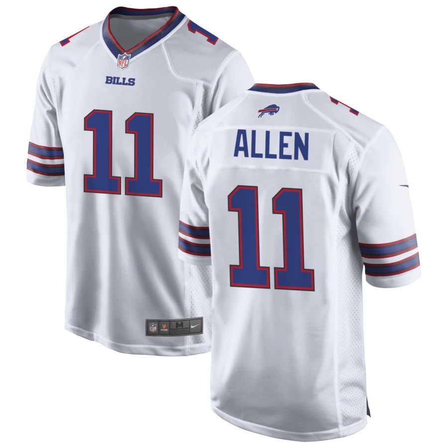 Kyle Allen Men’s Nike White Buffalo Bills Custom Game Jersey