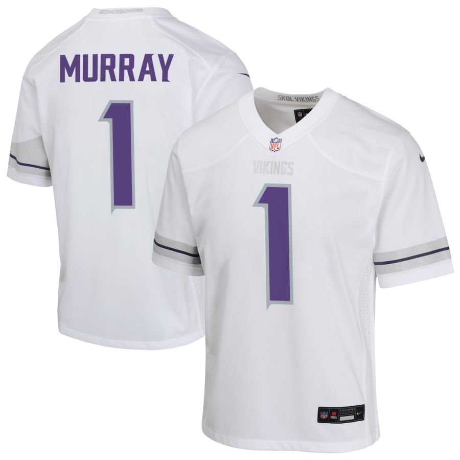 Kyler Murray Youth Nike White Minnesota Vikings Alternate Custom Game Jersey