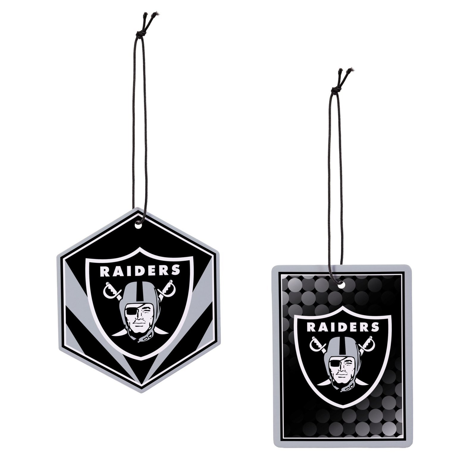 Las Vegas Raiders Hanging Air Fresheners, Set of 4