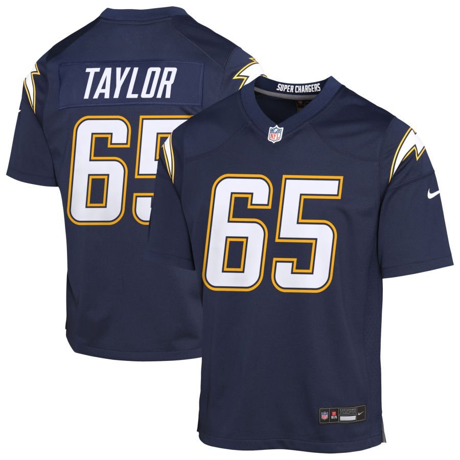 Logan Taylor Youth Nike Navy Los Angeles Chargers Alternate Super Chargers Game Custom Jersey