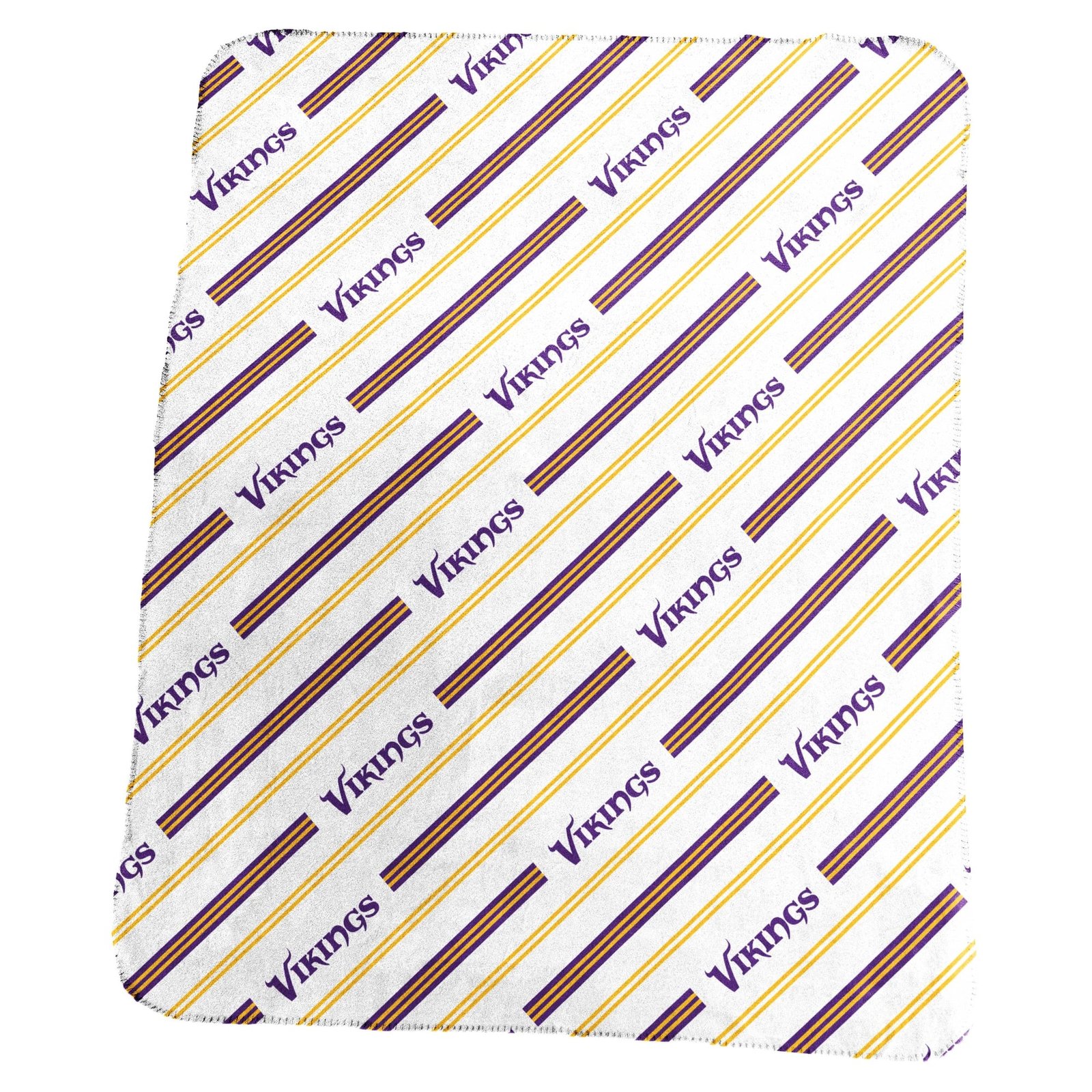Logo Brands Minnesota Vikings 50″ x 60″ Classic Vertical Stripe Fleece Throw Blanket