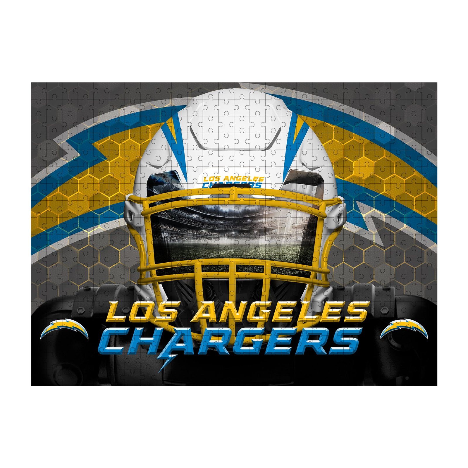 Los Angeles Chargers 18″ x 24″ 3D Facemask Puzzle