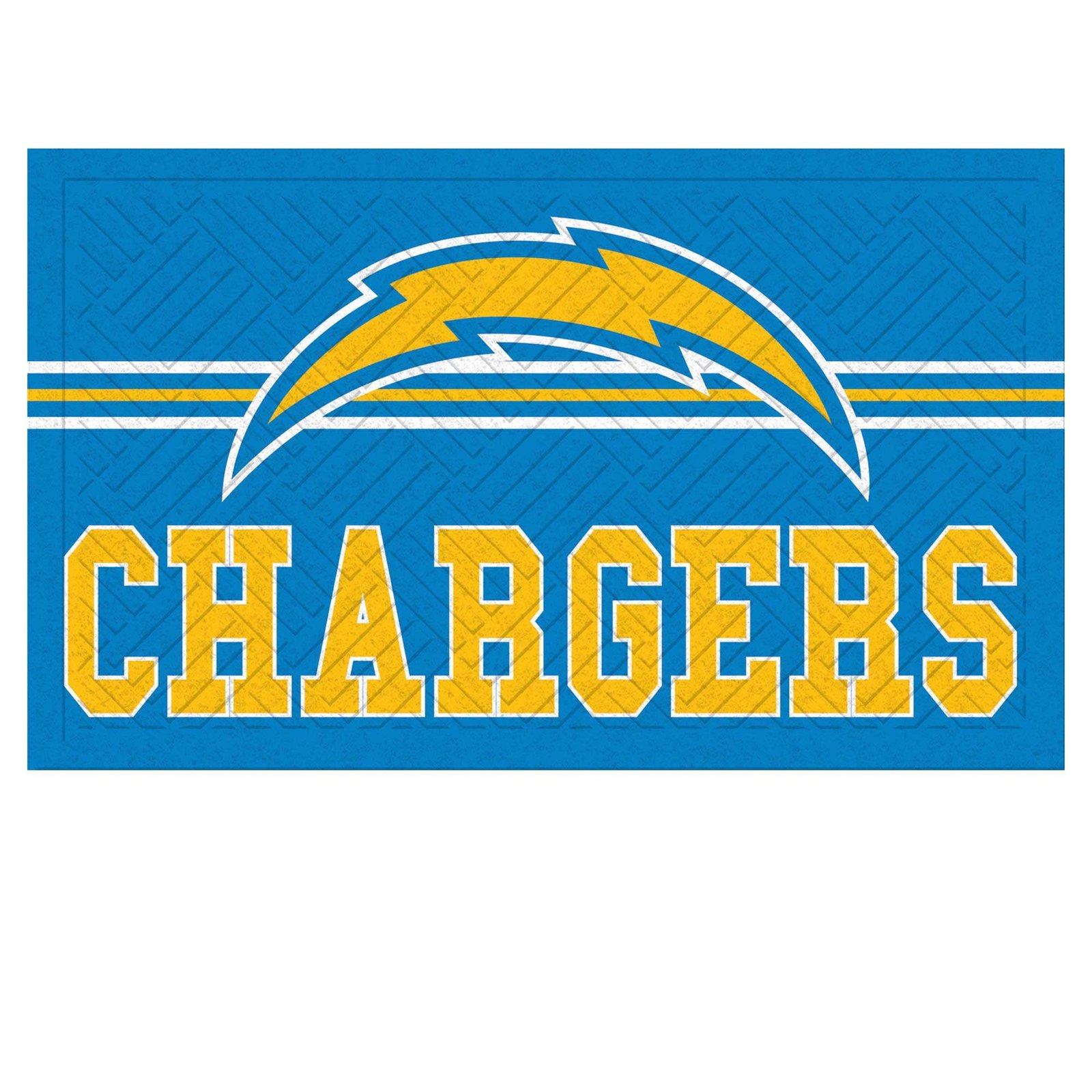 Los Angeles Chargers Embossed Door Mat