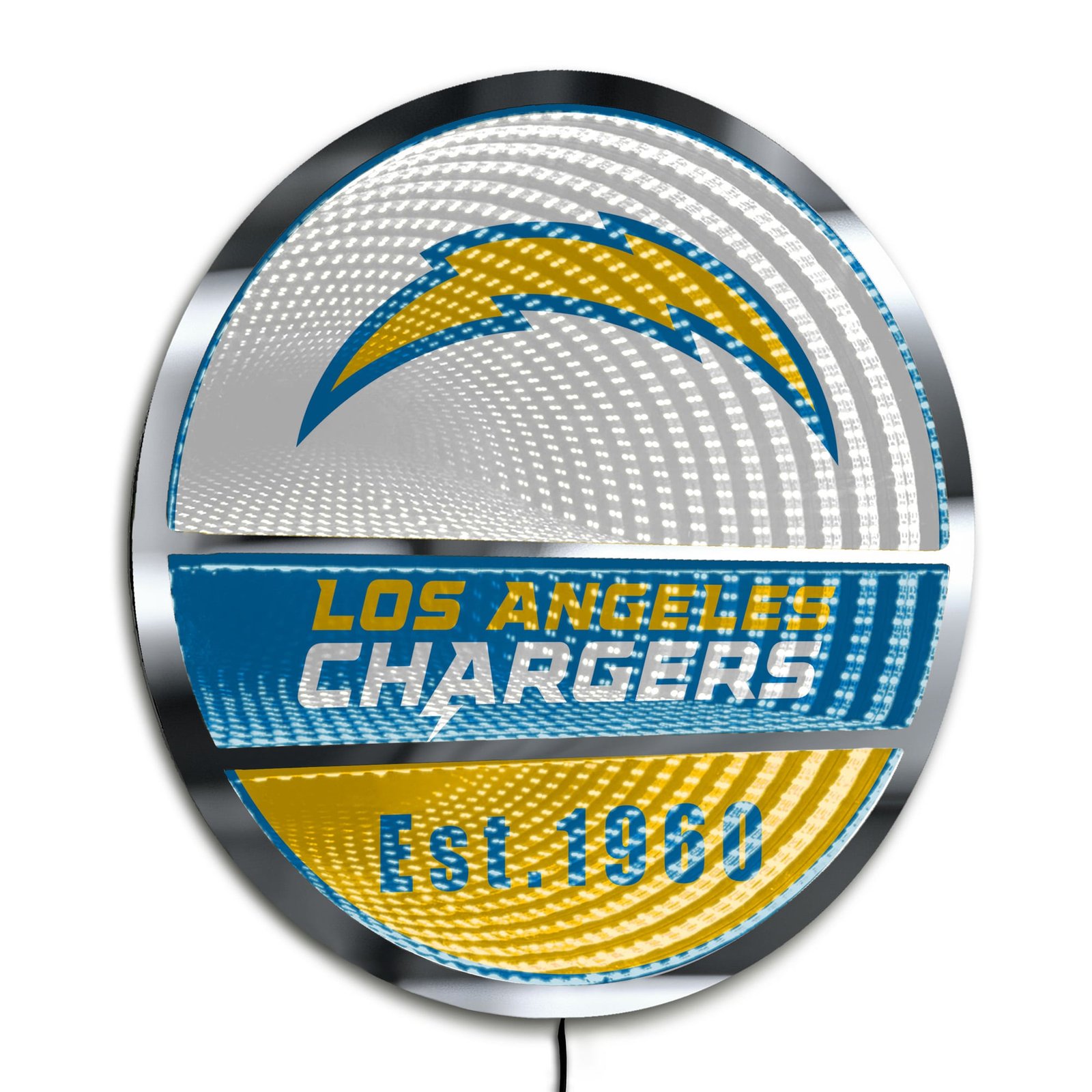 Los Angeles Chargers Three-Cell Circular Infinity Light