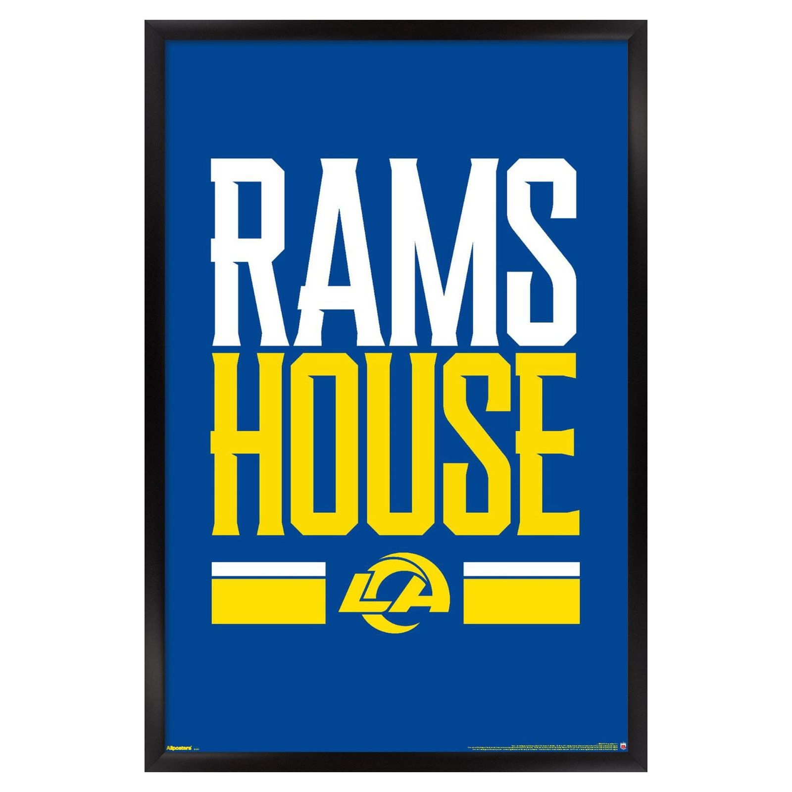 Los Angeles Rams 23″ x 34″ Framed Team Poster
