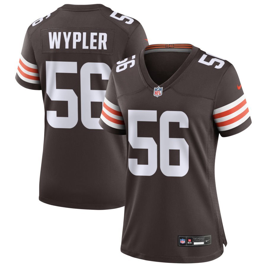 Luke Wypler Women’s Nike Cleveland Browns Brown Custom Game Jersey