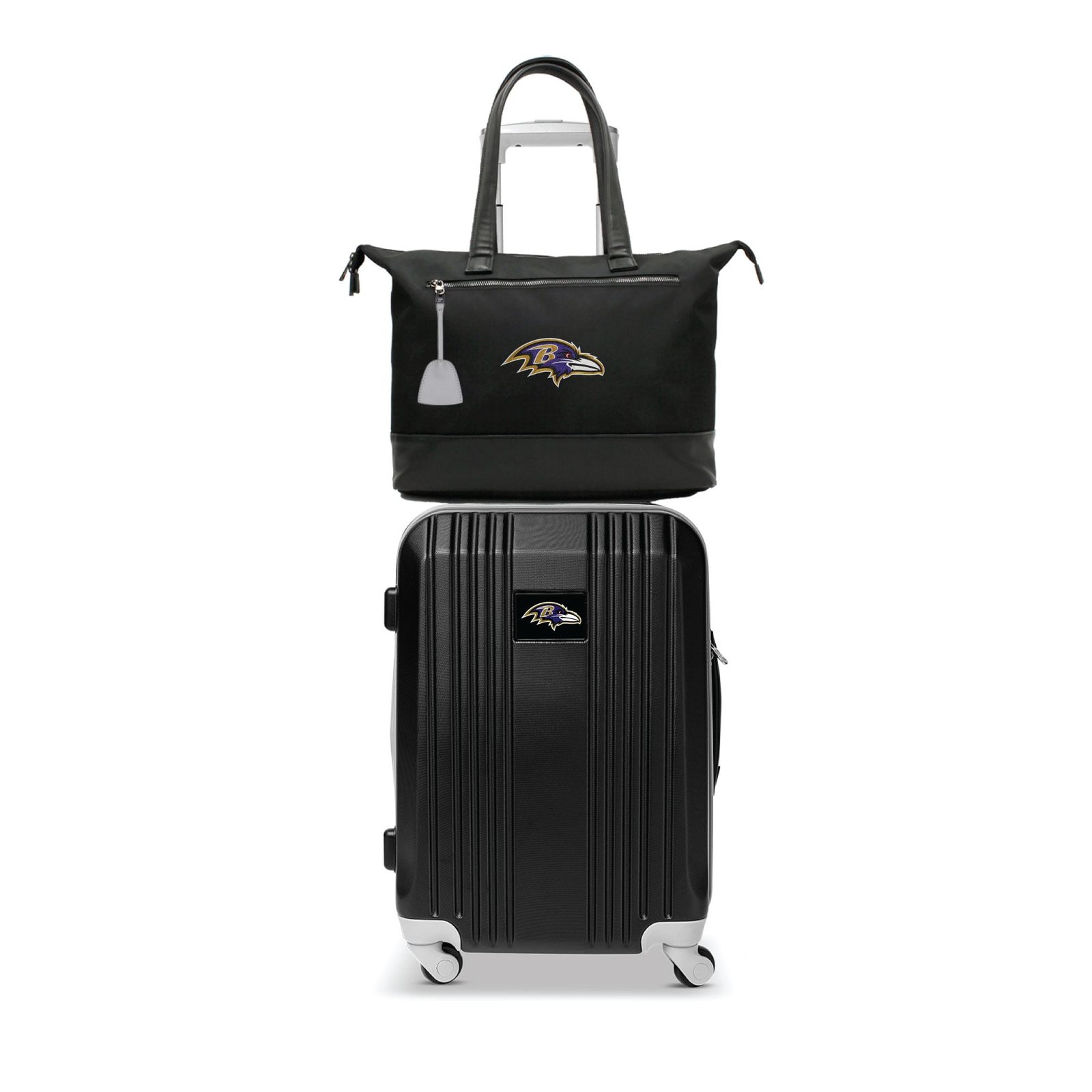 MOJO Baltimore Ravens Premium Laptop Tote Bag and Luggage Set