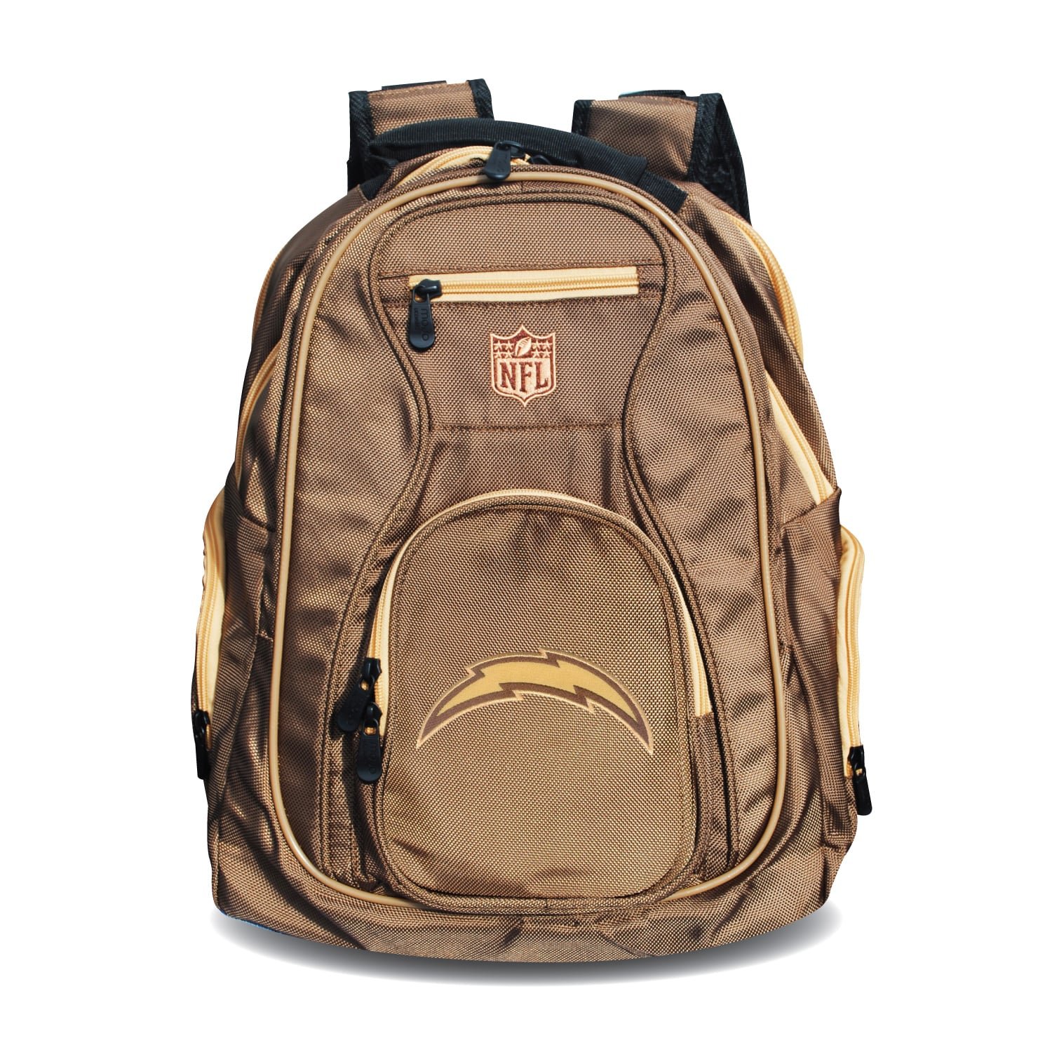 MOJO Tan Los Angeles Chargers 19″ Premium Laptop Backpack