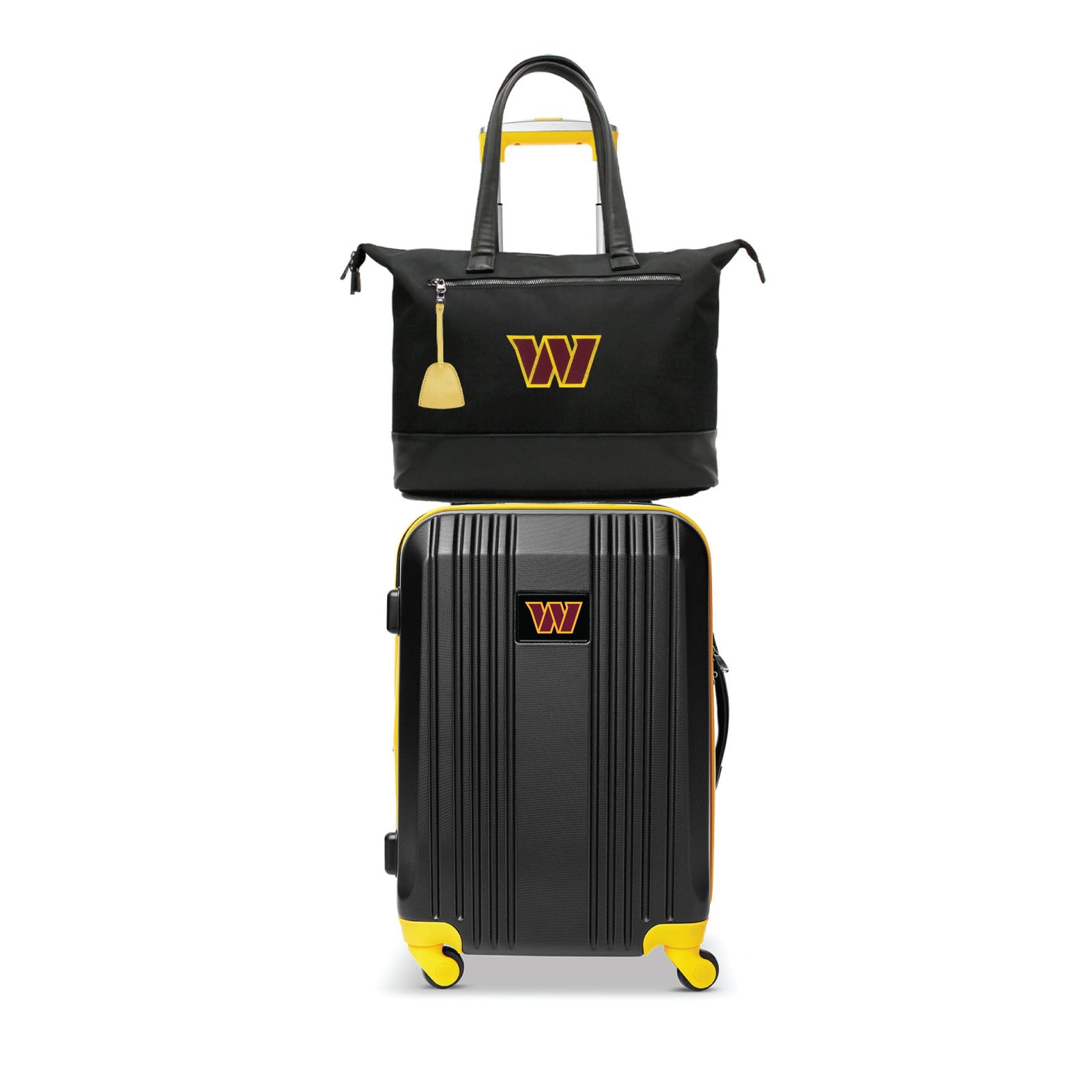 MOJO Washington Commanders Premium Laptop Tote Bag and Luggage Set