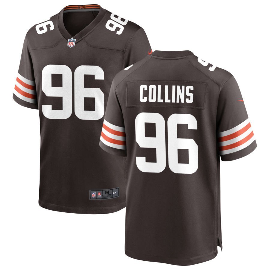 Maliek Collins Men’s Nike Cleveland Browns Brown Custom Game Jersey