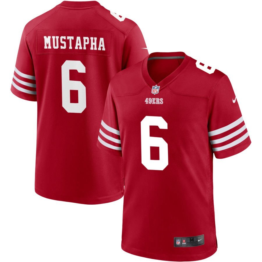 Malik Mustapha Youth Nike Scarlet San Francisco 49ers Game Custom Jersey