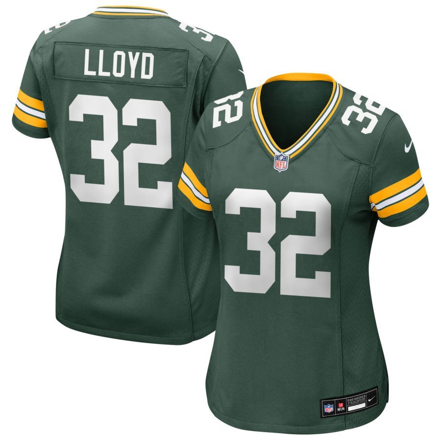 MarShawn Lloyd Women’s Nike Green Green Bay Packers Custom Game Jersey