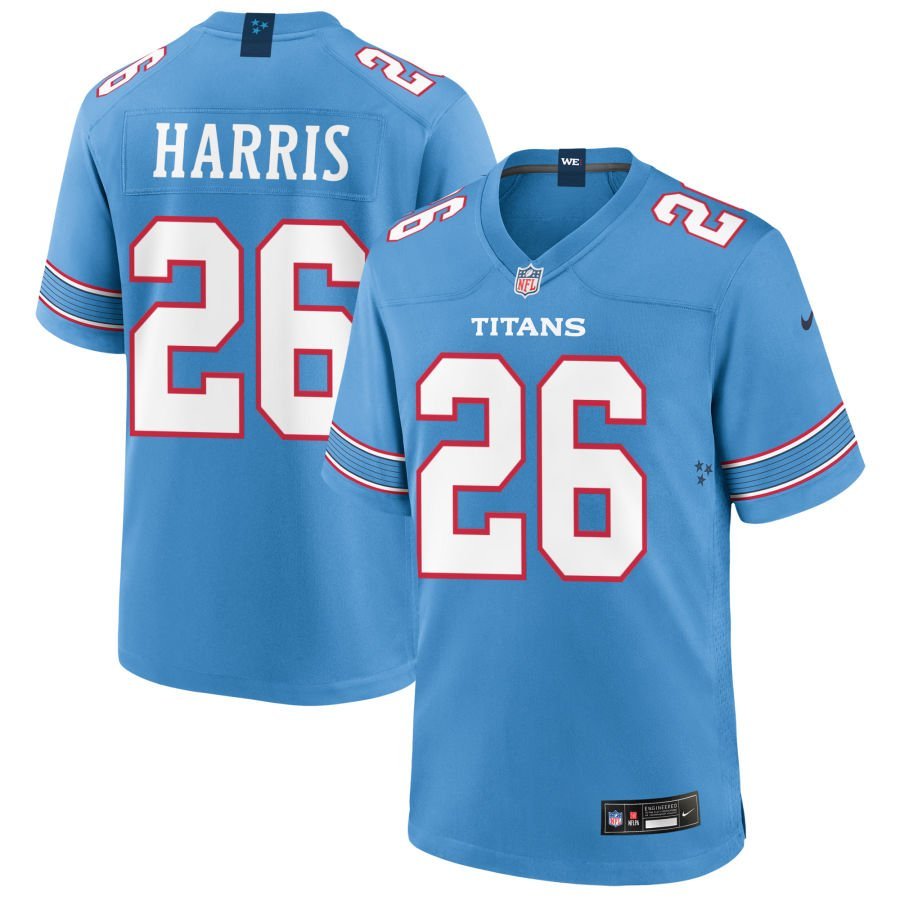 Marcus Harris Youth Nike Blue Tennessee Titans Game Custom Jersey