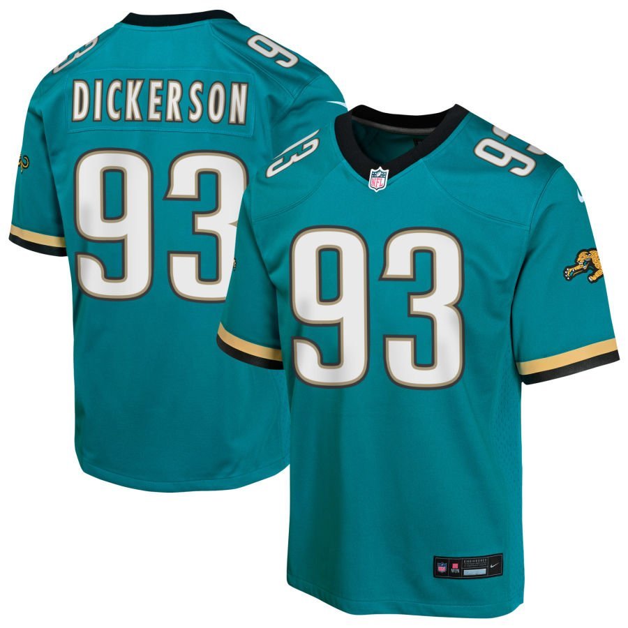 Matt Dickerson Youth Nike Teal Jacksonville Jaguars Prowler Throwback Custom Game Jersey
