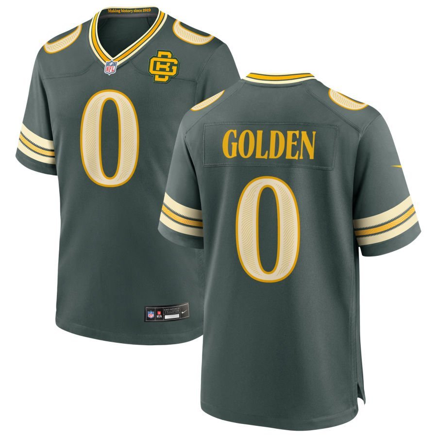 Matthew Golden Men’s Nike Green Green Bay Packers 2026 Rivalries Collection Game Custom Jersey