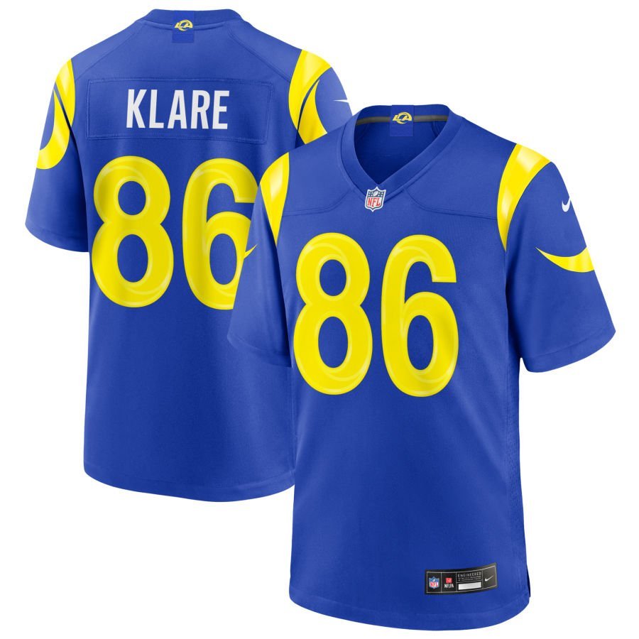 Max Klare Youth Nike Royal Los Angeles Rams Custom Game Jersey