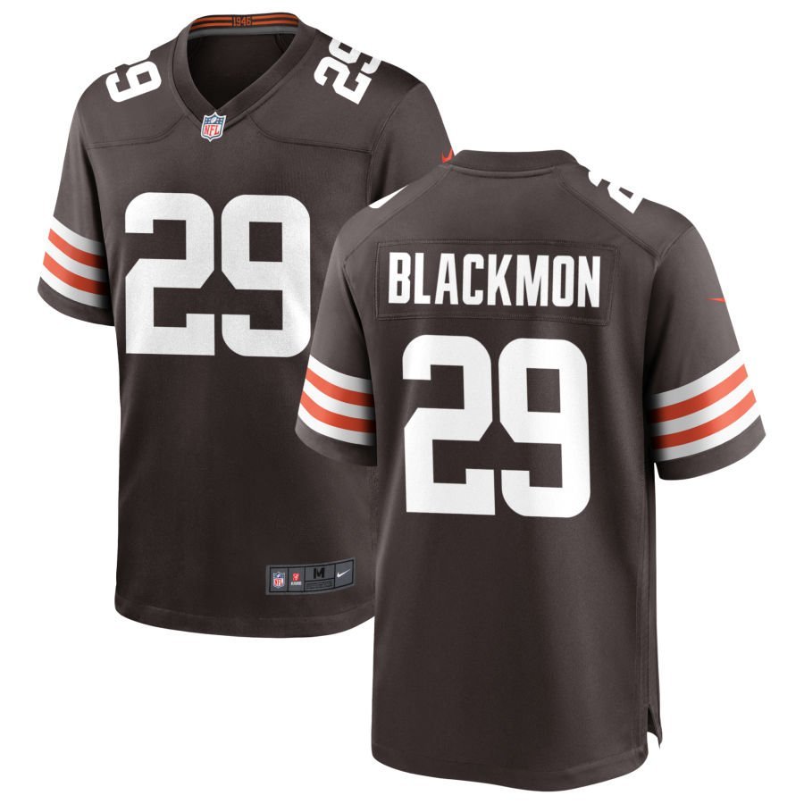 Mekhi Blackmon Men’s Nike Cleveland Browns Brown Custom Game Jersey