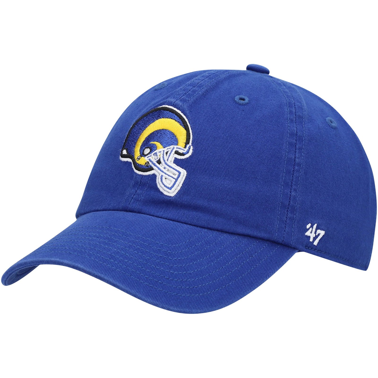 Men’s ’47 Royal Los Angeles Rams Clean Up Adjustable Hat