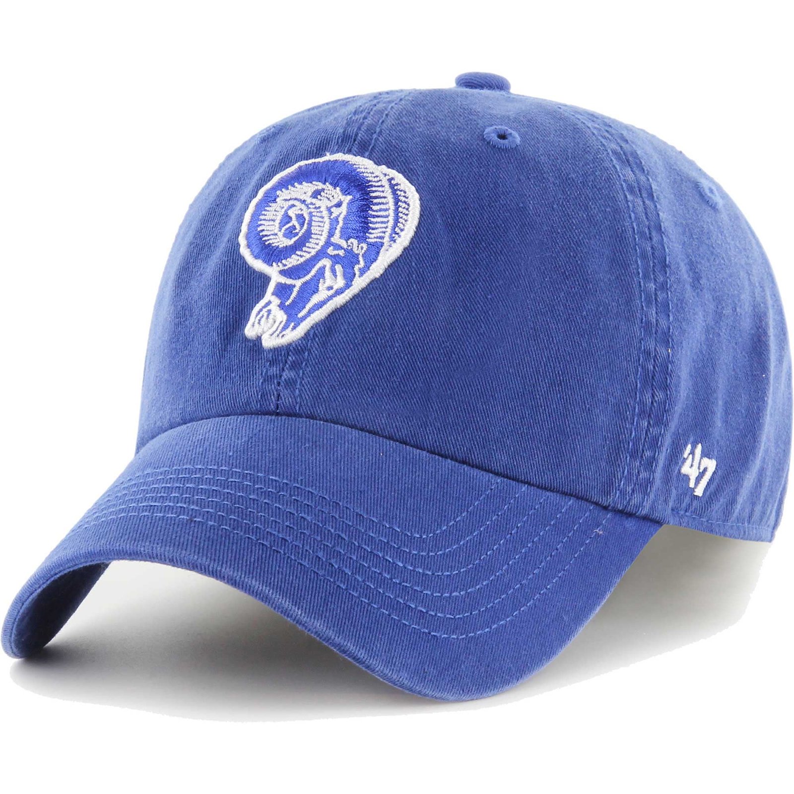 Men’s ’47 Royal Los Angeles Rams Gridiron Classics Franchise Fitted Hat