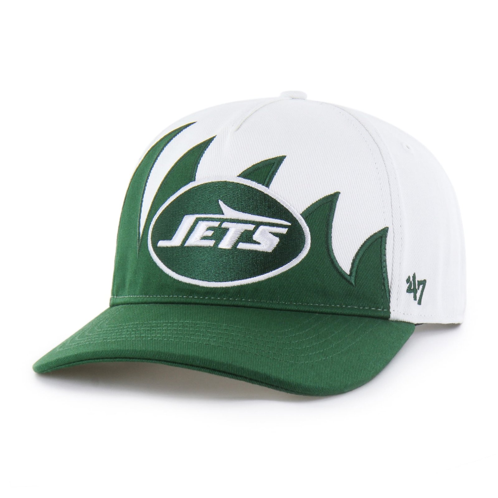 Men’s ’47 White New York Jets Jagged Hitch Adjustable Hat