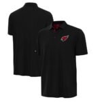Men’s Antigua Black/Cardinal Arizona Cardinals Era Polo