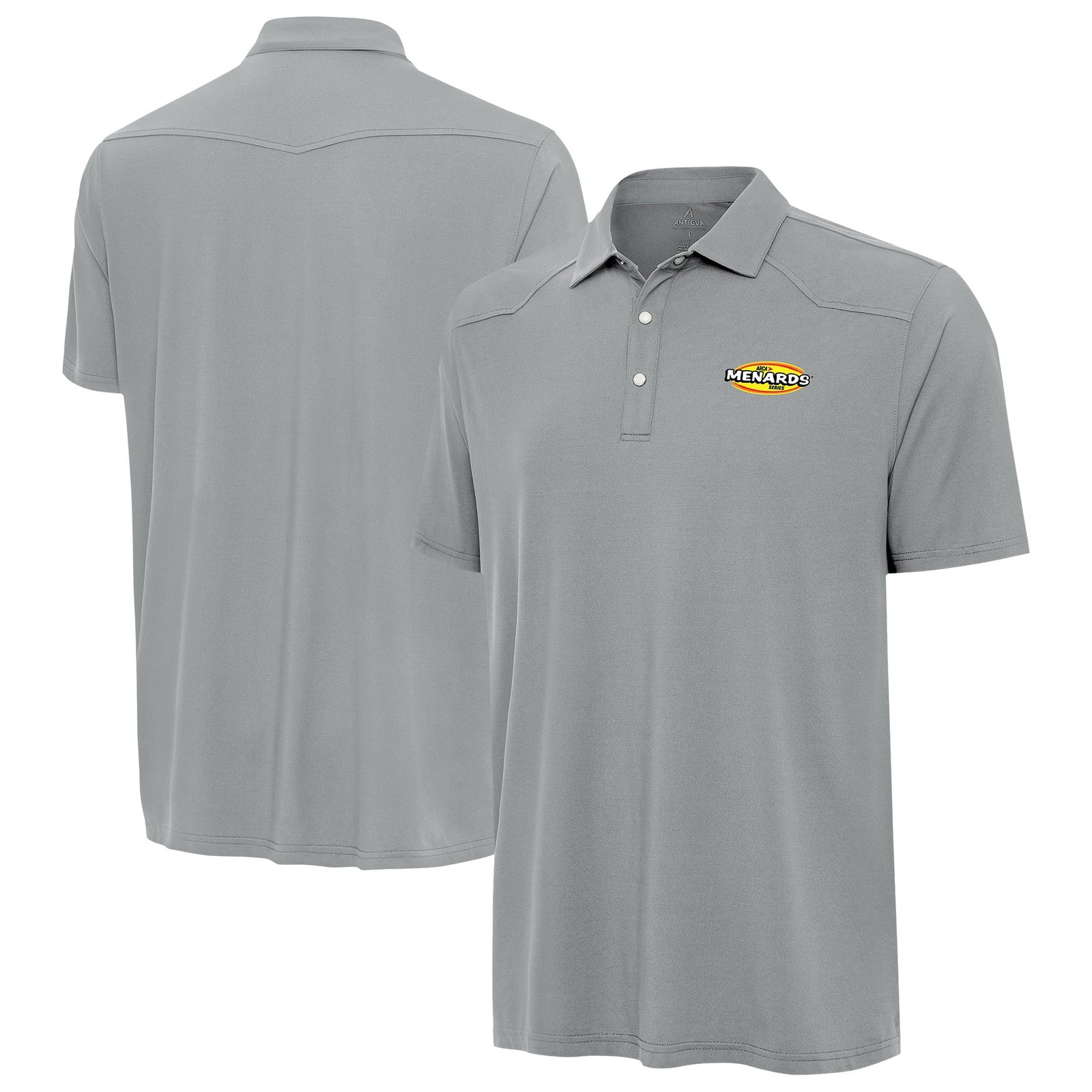 Men’s Antigua Gray ARCA Menards Series Western Polo