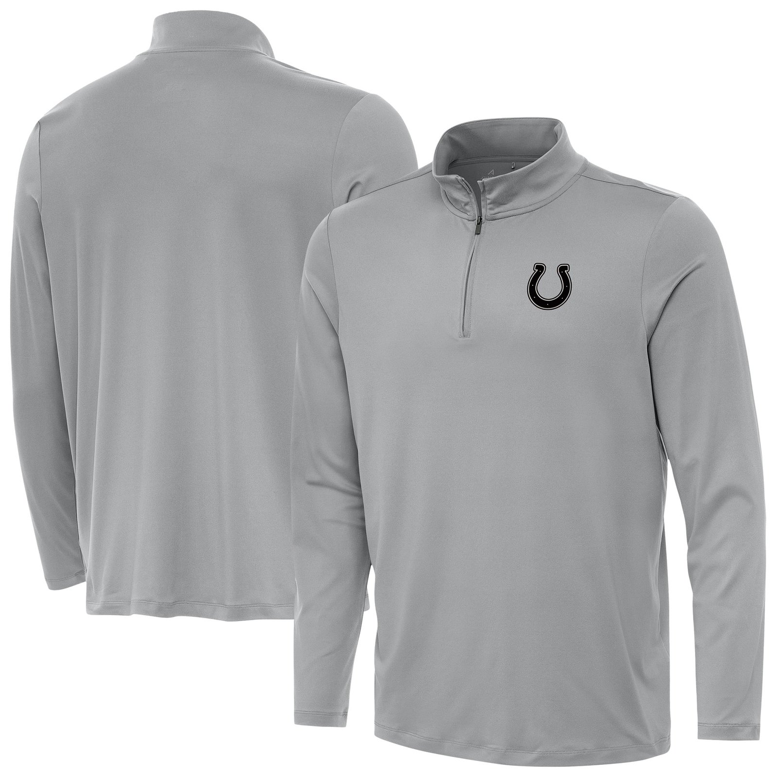 Men’s Antigua Gray Indianapolis Colts Reprocess Quarter-Zip Top