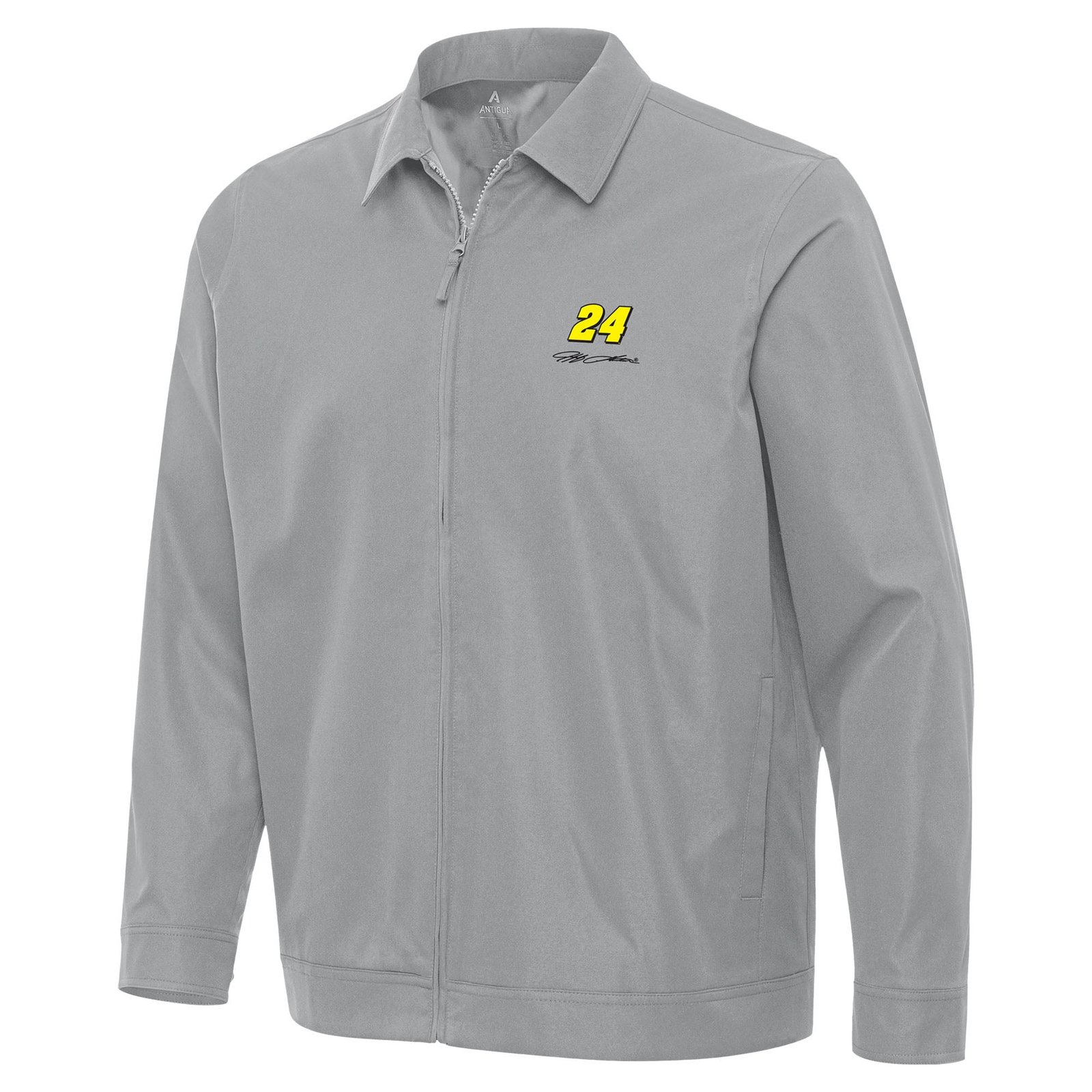 Men’s Antigua Gray Jeff Gordon Pivot Full-Zip Jacket