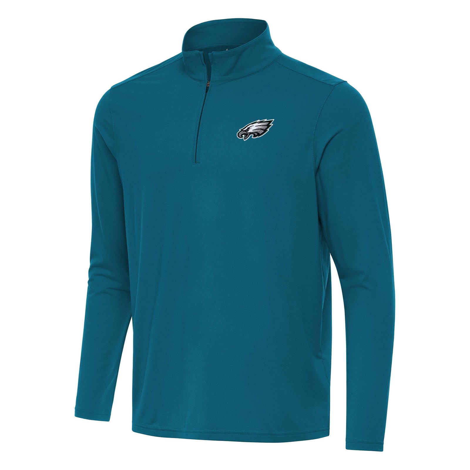 Men’s Antigua Midnight Green Philadelphia Eagles Intent Quarter-Zip Pullover Top