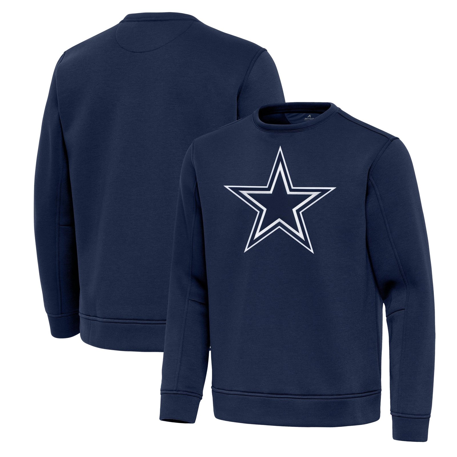 Men’s Antigua Navy Dallas Cowboys Relevant Lightweight Pullover Sweatshirt