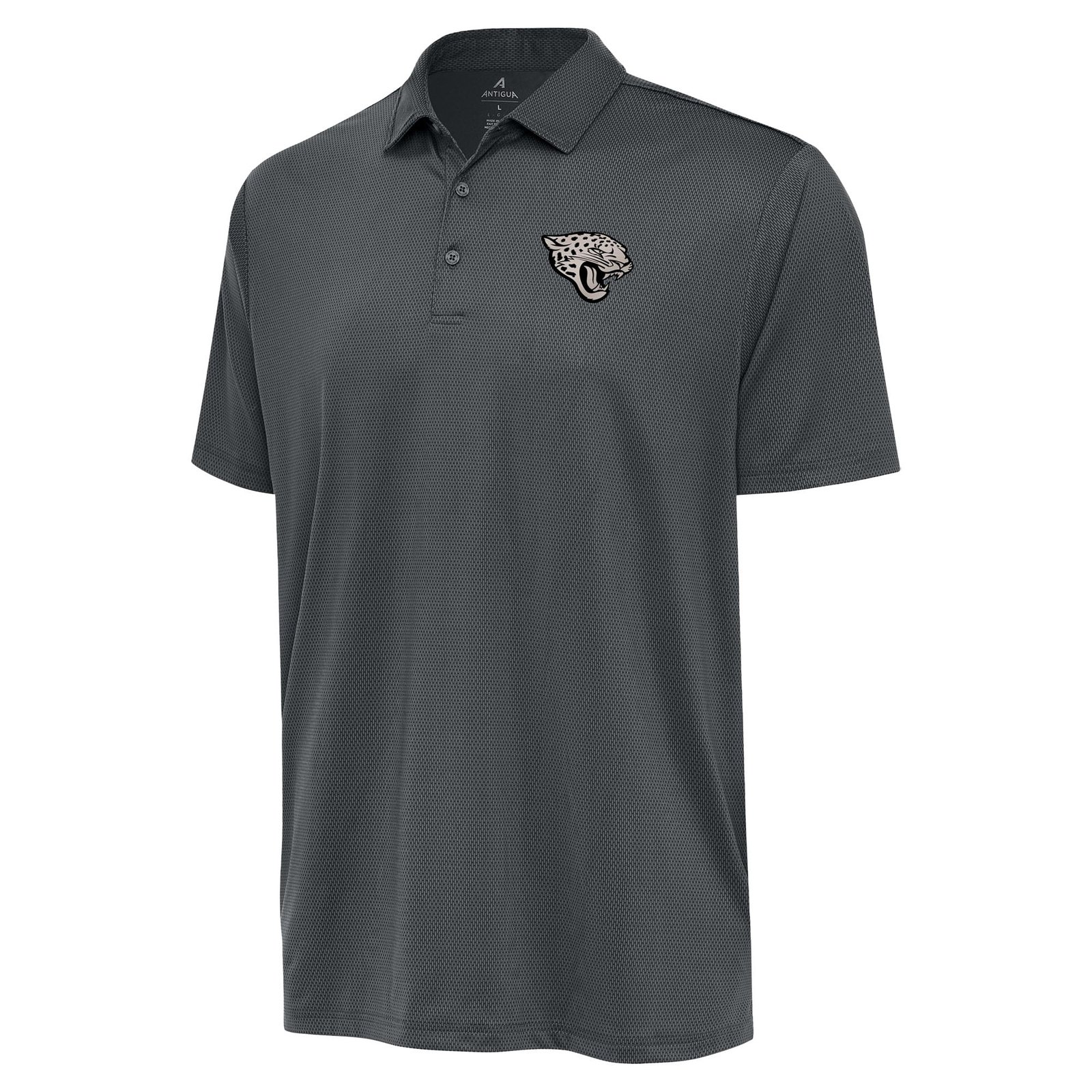 Men’s Antigua Pewter Jacksonville Jaguars Ellipse Performance Polo
