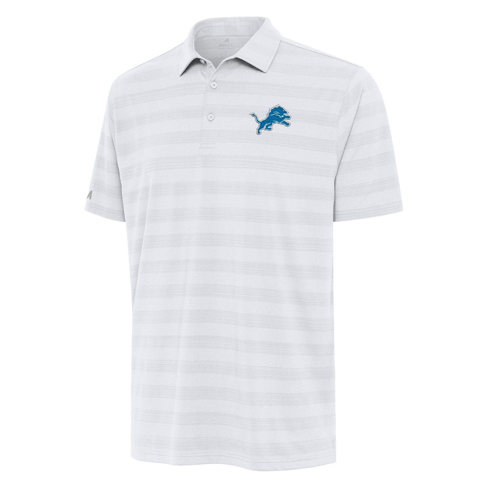 Men’s Antigua White Detroit Lions Tunnel Polo