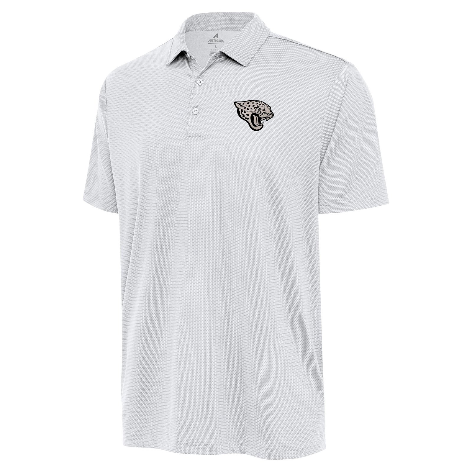 Men’s Antigua White Jacksonville Jaguars Ellipse Performance Polo