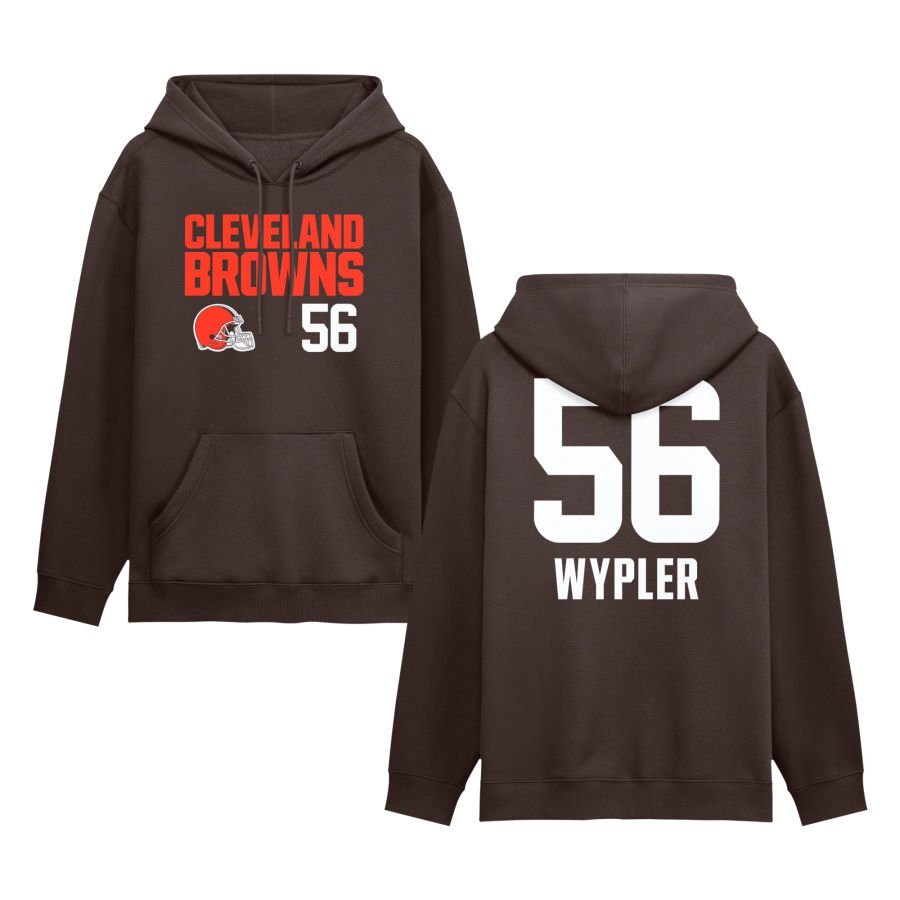 Men’s Brown Cleveland Browns Touchdown Wordmark Personalized Name & Number Hoodie Men’s Brown Cleveland Browns Touchdown Wordmark Personalized Name & Number Hoodie
