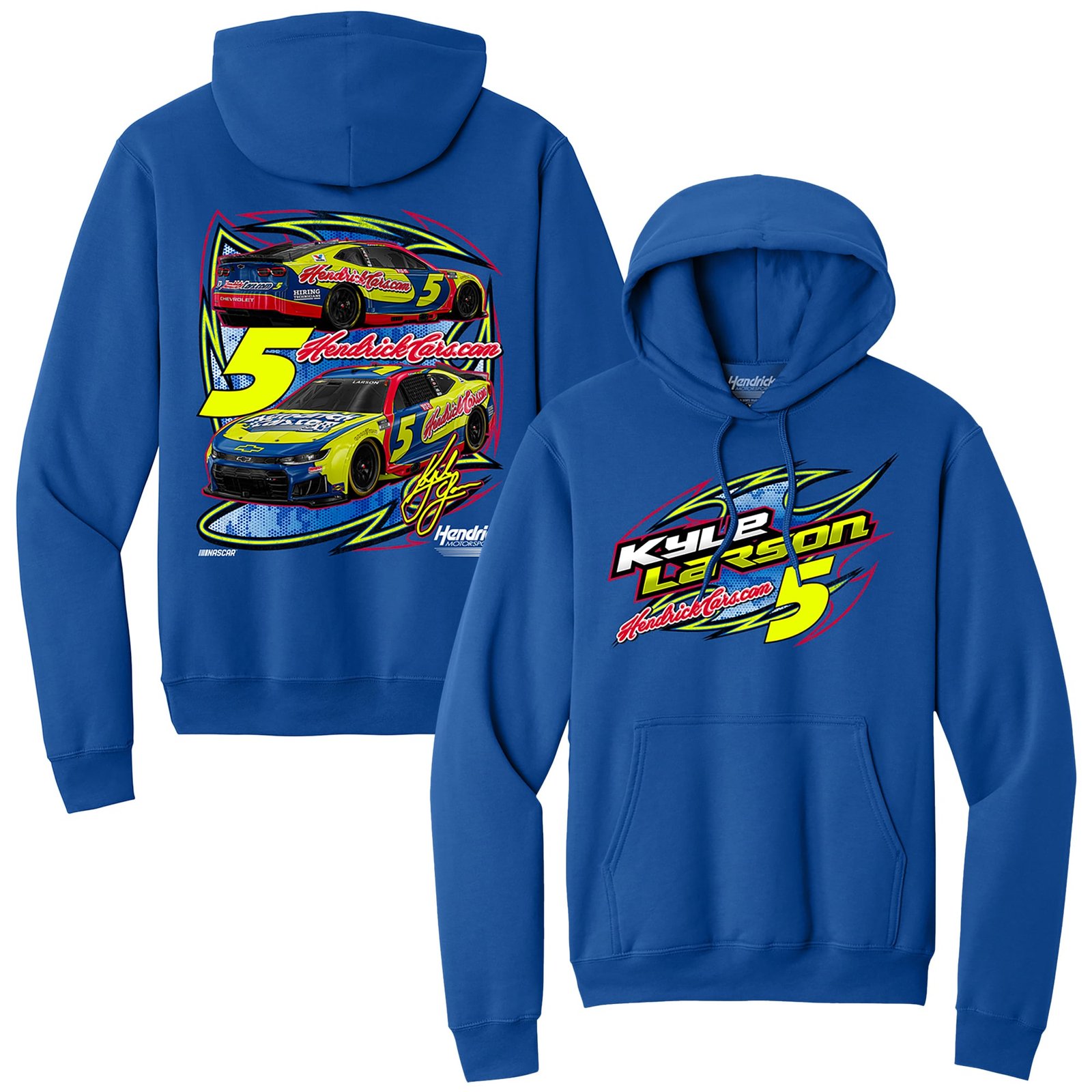 Men’s Classic Ink Blue Kyle Larson Hendrickscars.com Tribute Hoodie