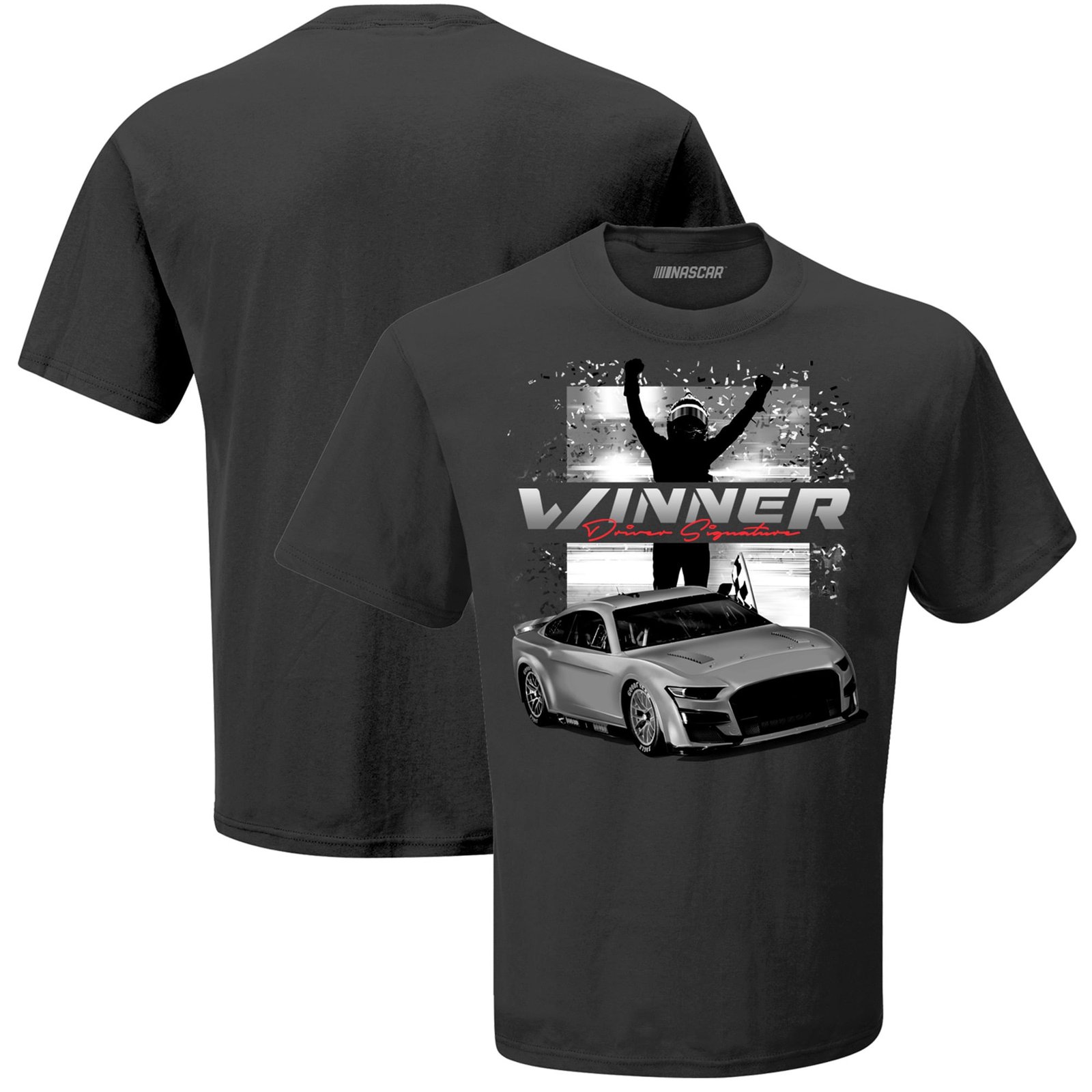 Men’s Classic Ink Charcoal Kyle Larson 2026 Enjoy Illinois 300 Winner T-Shirt