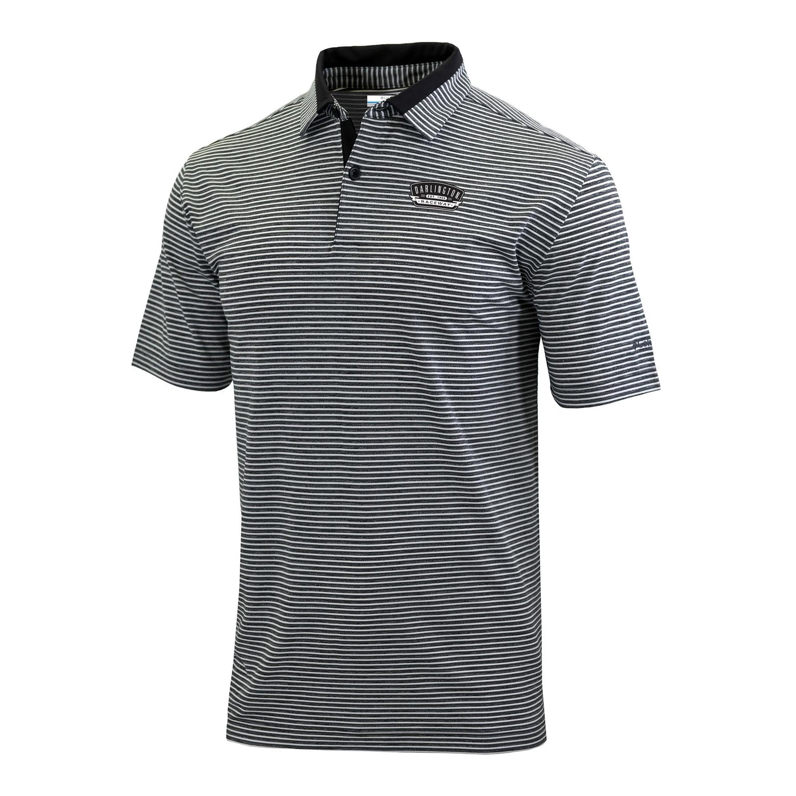 Men’s Columbia Black Darlington Raceway Omni-Wick Golden Hills Polo