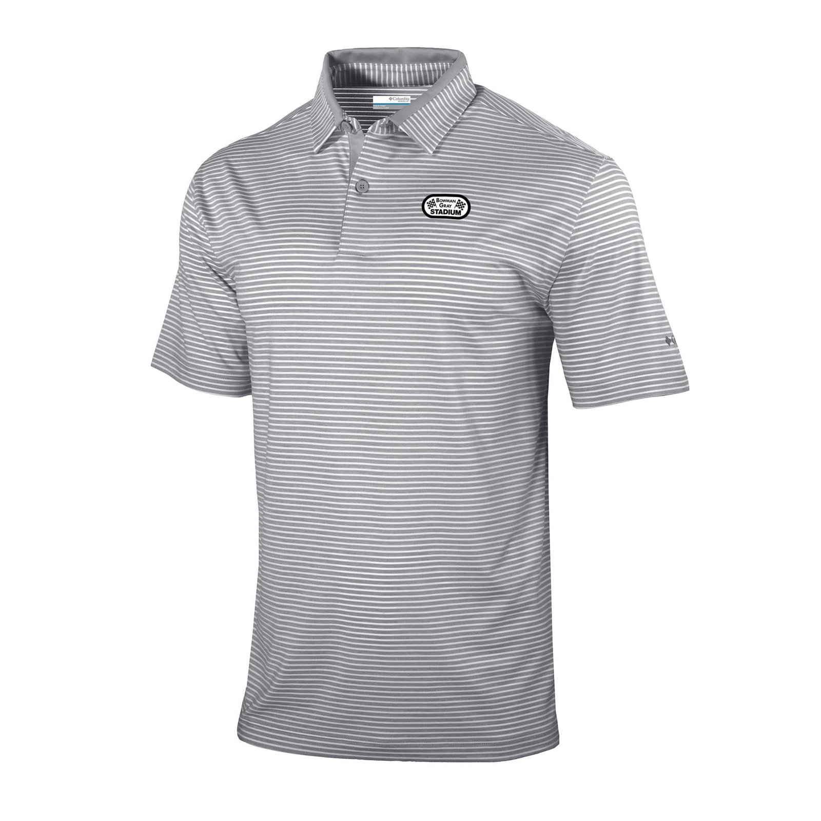Men’s Columbia Gray Bowman Gray Stadium Omni-Wick Golden Hills Polo