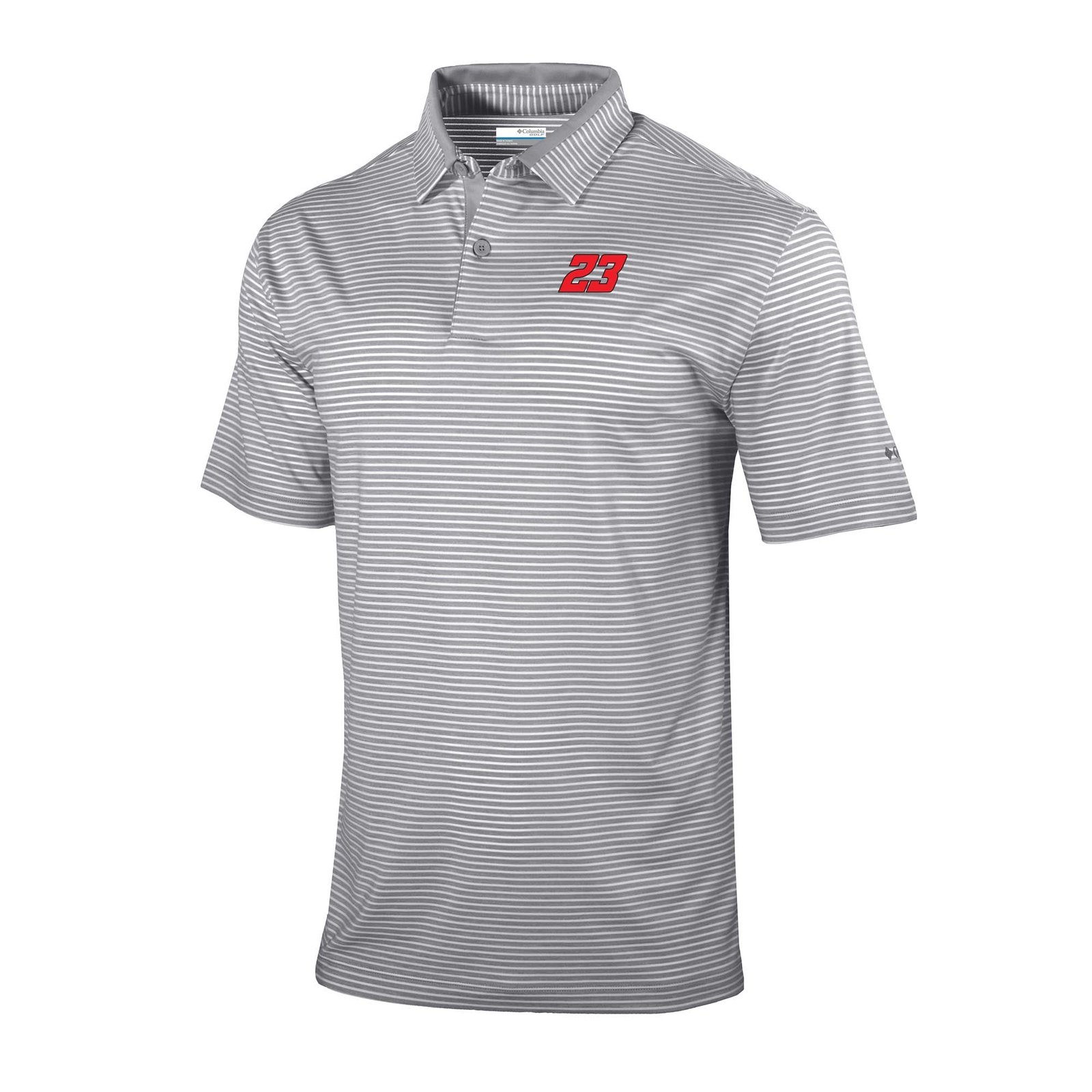 Men’s Columbia Gray Bubba Wallace Omni-Wick Golden Hills Polo Men’s Columbia Gray Bubba Wallace Omni-Wick Golden Hills Polo