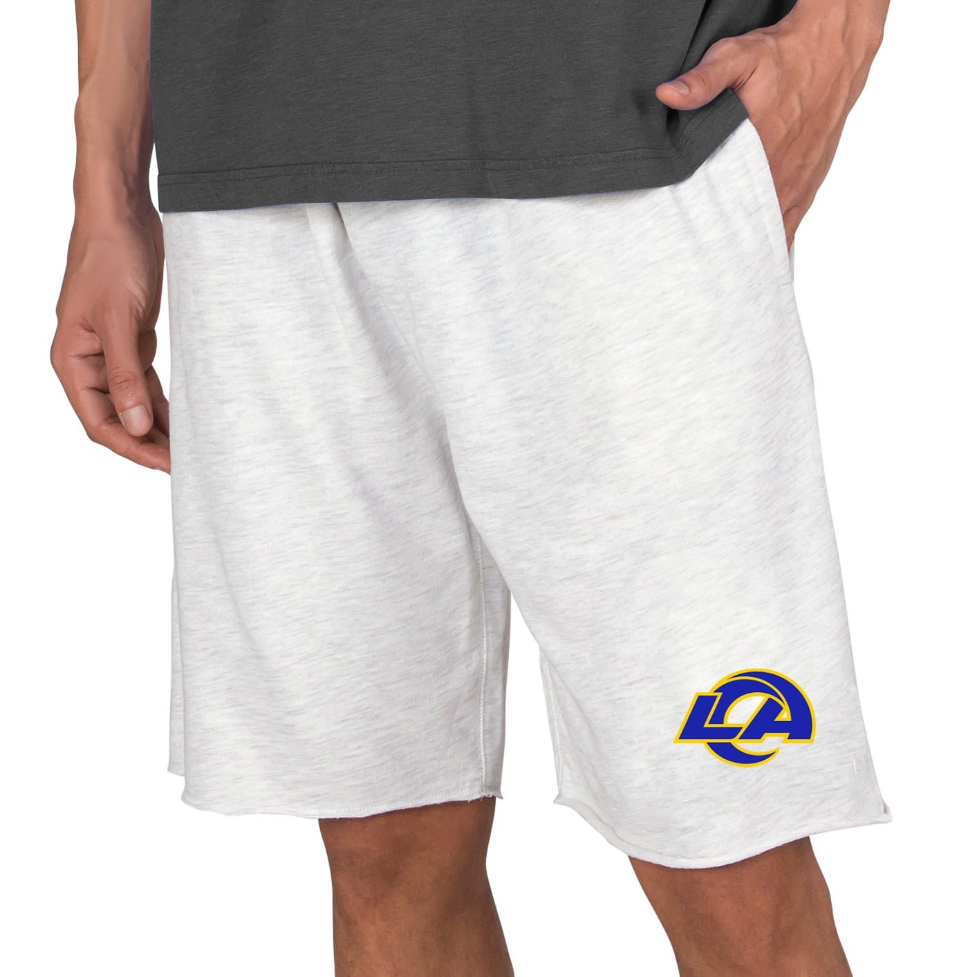 Men’s Concepts Sport Oatmeal Los Angeles Rams Mainstream Terry Shorts