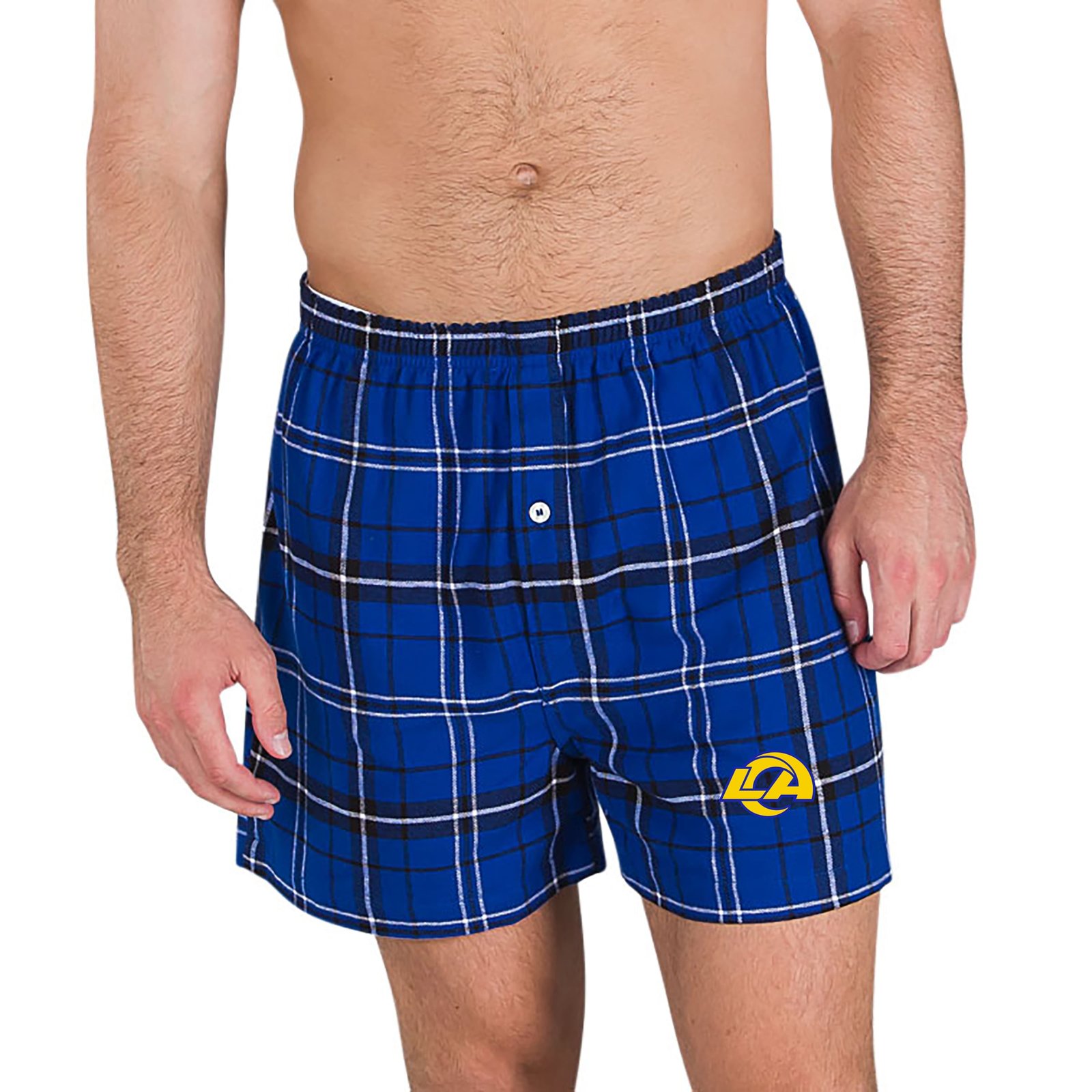 Men’s Concepts Sport Royal/Black Los Angeles Rams Ultimate Flannel Boxers