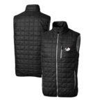 Men’s Cutter & Buck Black Arizona Cardinals Throwback Logo Rainier PrimaLoft Eco Insulated Full-Zip Puffer Vest