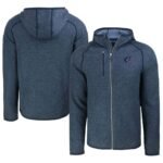 Men’s Cutter & Buck Heather Navy Arizona Cardinals Americana Mainsail Full-Zip Hooded Jacket