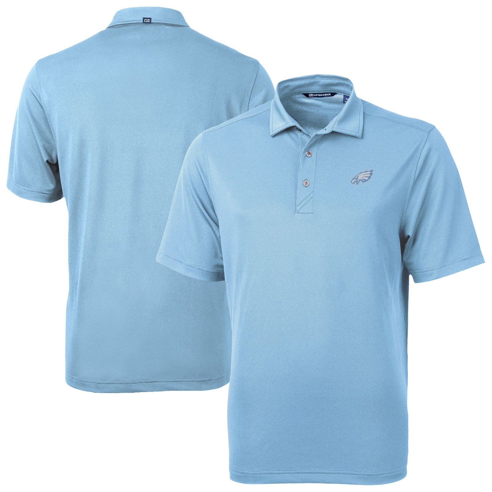 Men’s Cutter & Buck Powder Blue Philadelphia Eagles Virtue Eco Pique Recycled Polo