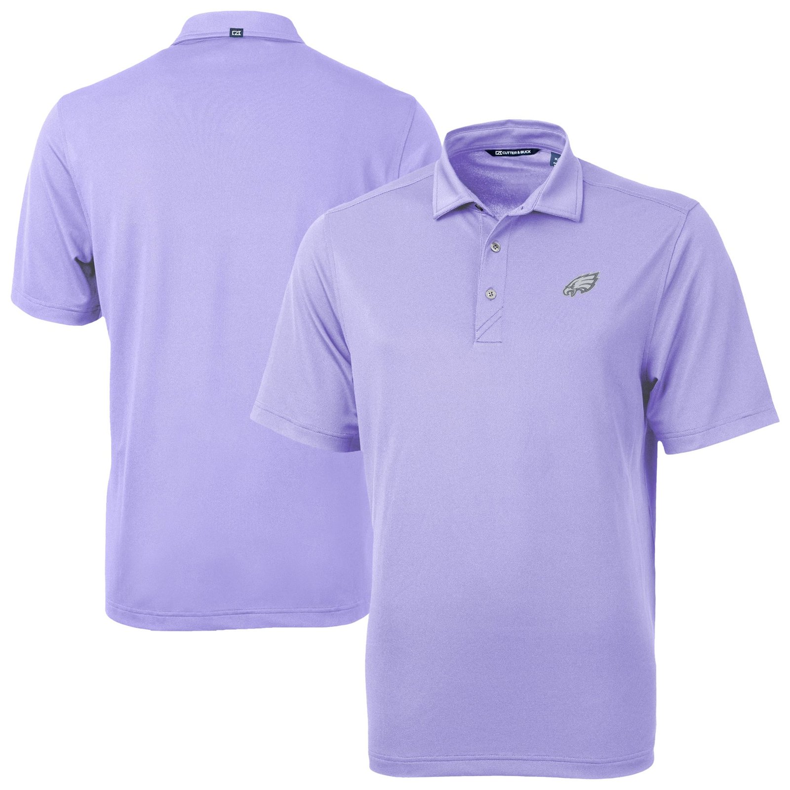 Men’s Cutter & Buck Purple Philadelphia Eagles Virtue Eco Pique Recycled Polo